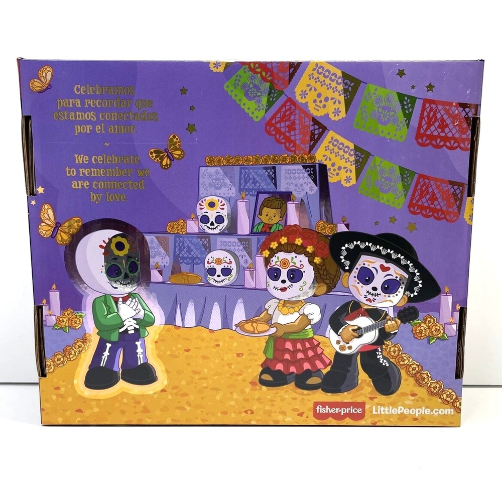 Fisher Price Little People Collector 3pc Set Day Of The Dead Dia De Los Muertos - Picture 2 of 4